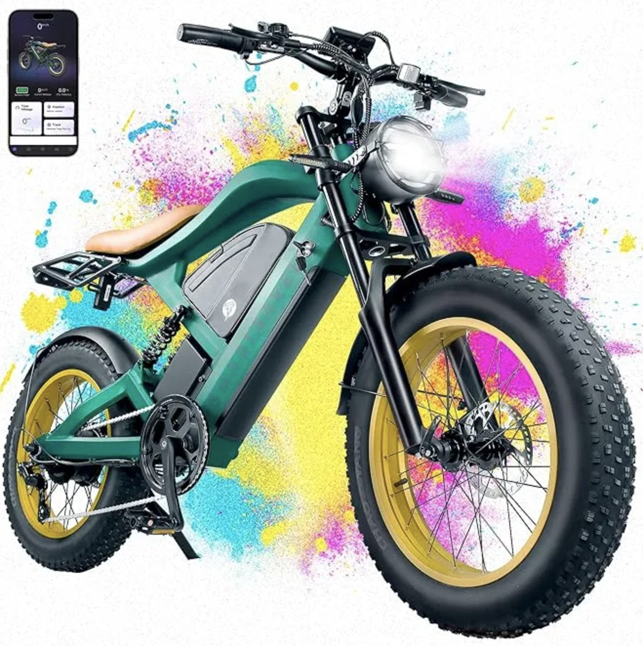 GPS E-Bike - 1200W · 48V 27Ah