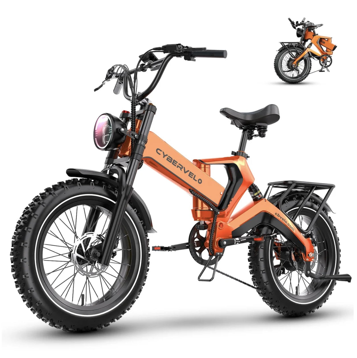 Foldable E-bike Up to 100Mile - 35mph